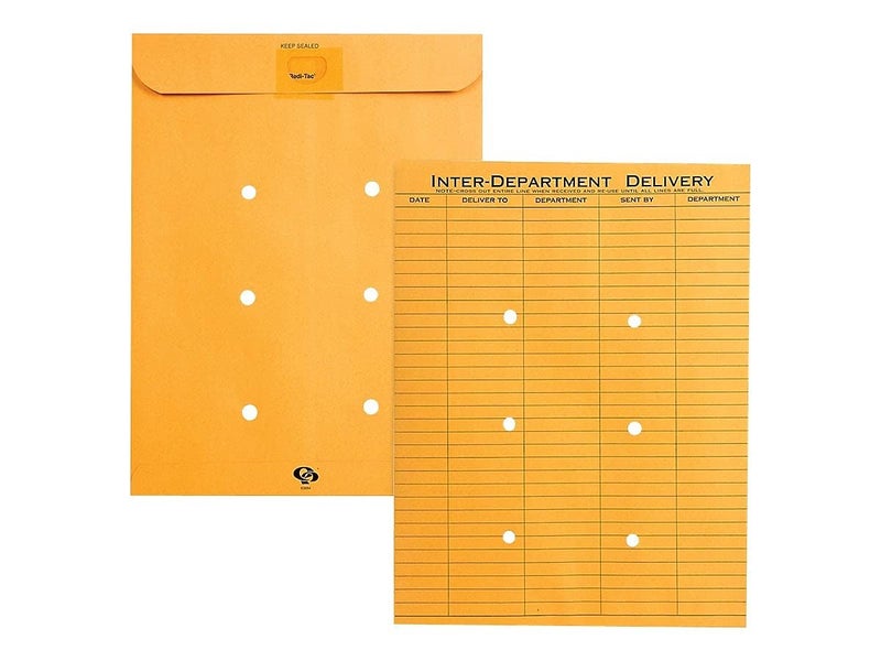 Quality Park, QUA63664, Preprinted Inter-Department Envelopes, 100 / Box, Light Brown - Image 3